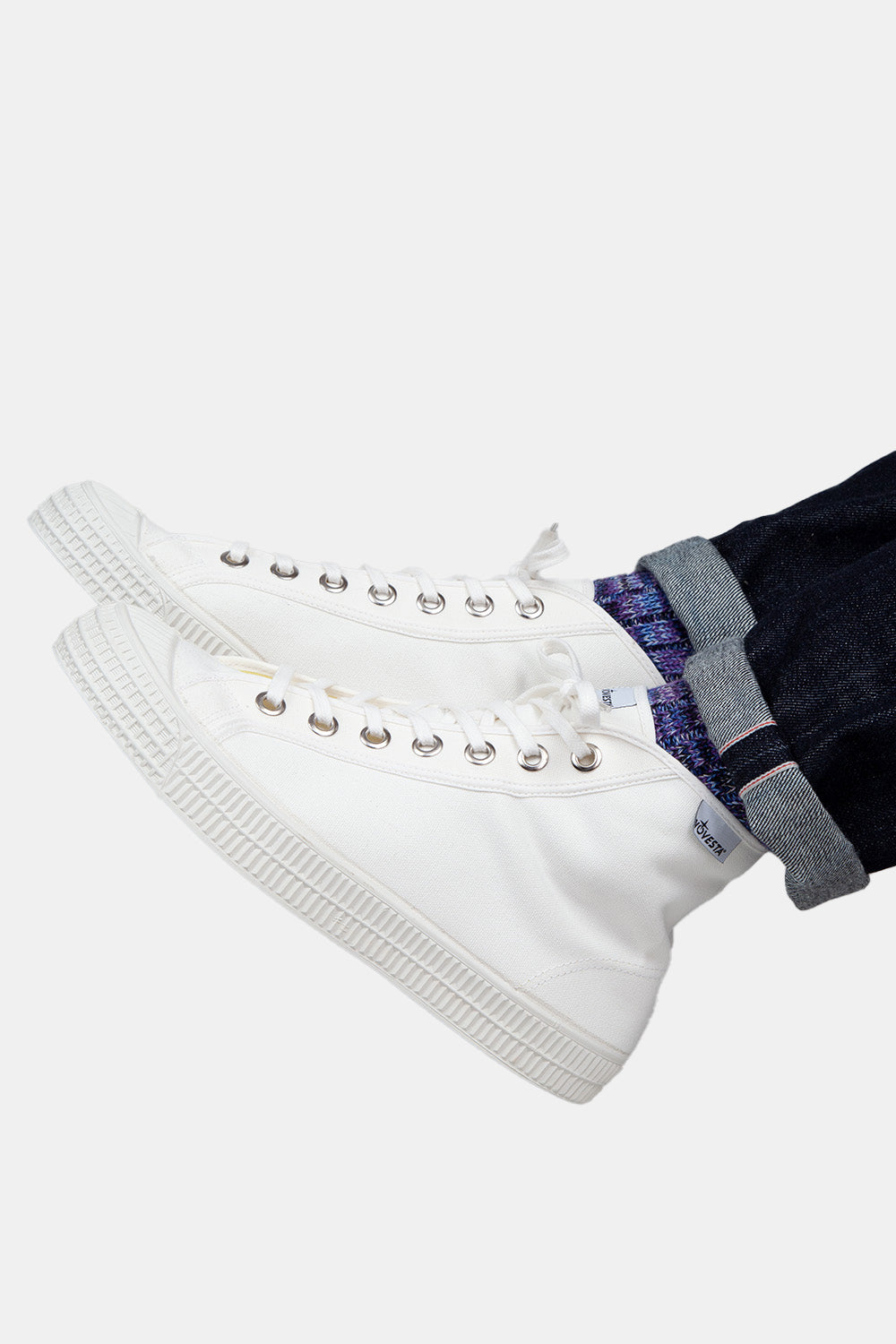 Novesta Star Dribble Trainers (White) | Number Six