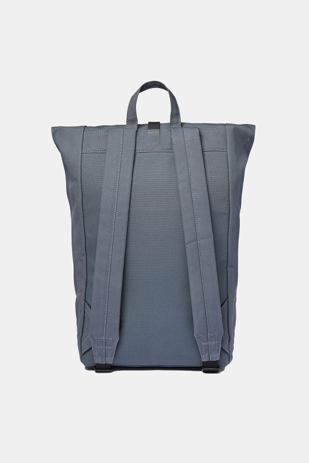 Sandqvist Dante Rolltop Backpack (Dark Slate & Black Leather) | Number Six
