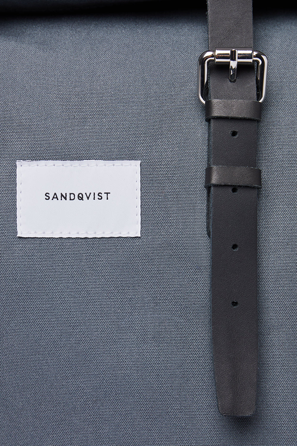 Sandqvist Dante Rolltop Backpack (Dark Slate & Black Leather) | Number Six