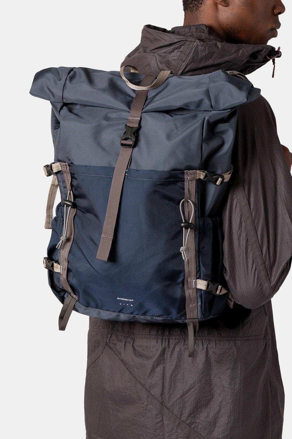 Sandqvist Forest Hike Backpack (Multi Steel Blue) | Number Six