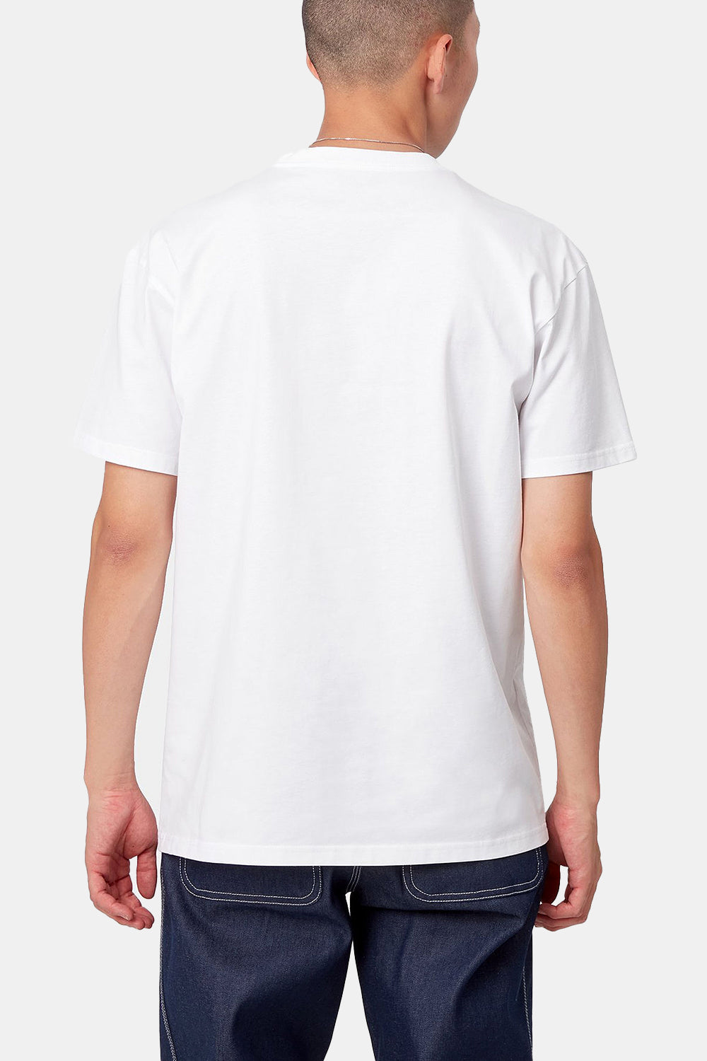 Carhartt WIP Short Sleeve Chase T-Shirt (White/Gold) | Number Six